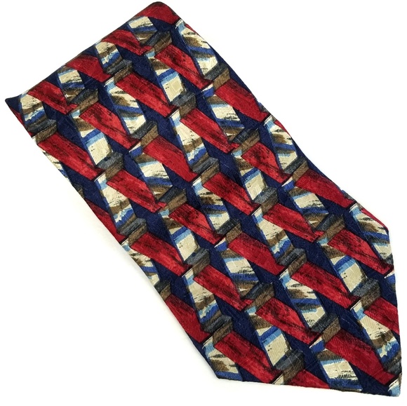 Ermenegildo Zegna Silk Colorful Mens Designer Tie - Picture 6 of 6